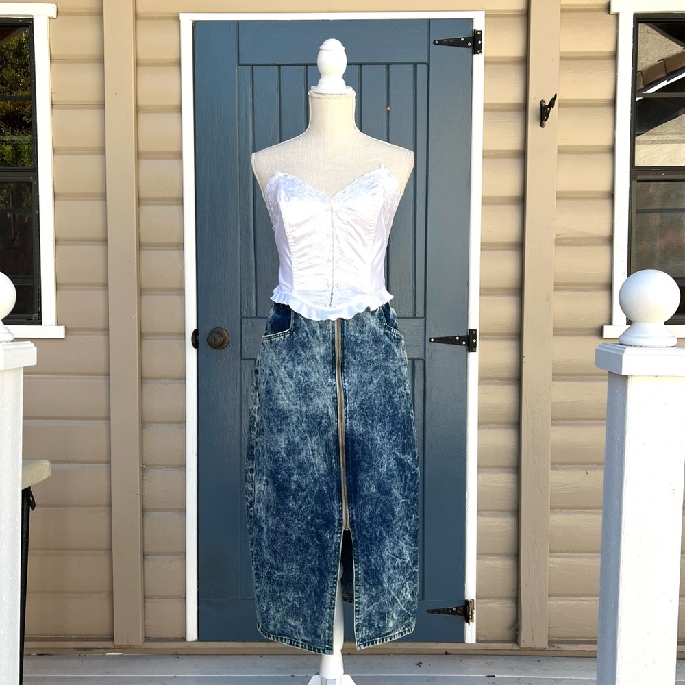 Rare Vintage 90s Iceberg Donald Duck collaboration with Disney Denim Skirt  s/m
